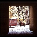 Snowy Courtyard, St. Petersburg