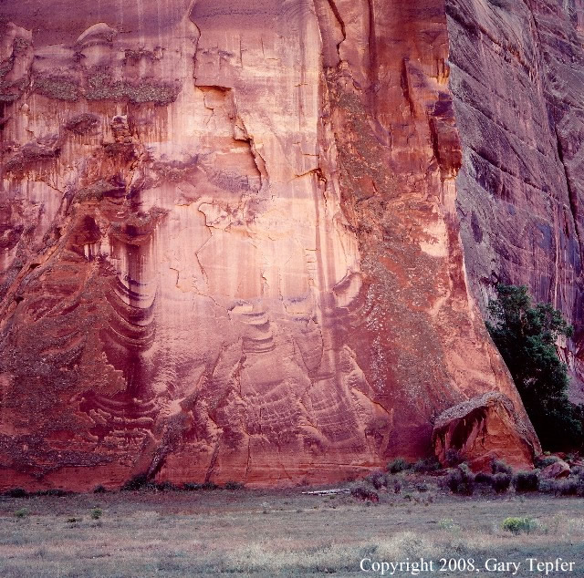 Sandstone Wall at White Sands