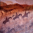 Spanish Riders Pictograph, Charcol Cliffs, Canyon Del Murto